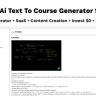 Ai Course Generator - Text To Course SaaS Ai Chat Ai Video & Image Content Earn Gemini React Admin