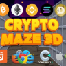 Crypto Maze 3D - Crypto Game - 3D Game - HTML5