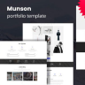 Munson - Minimal Portfolio Template