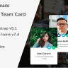 Teamdream - Responsive Team Card Bootstrap Template