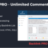 Backlink PRO - Unlimited Comment Backlinks