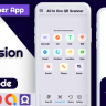 All in One QR Barcode Scanner & Generator +Admob+OneSignal Push Notification Android App