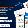 Hyperlocal - Multivendor eCommerce, Grocery, Food, Pharmacy Flutter Delivery app - Admin & Website