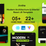 Arsha - Architecture Construction & Interior React JS Template