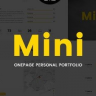 Mini - Personal Portfolio WordPress Theme