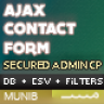 PHP AJAX Contact Form with Admin CSV Exporter & Filters