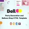 Balloo | Party Decoration and Balloon Shop HTML Template