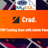 Crad - PHP Coming Soon with Admin Panel