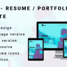 MYSELF - Resume or Portfolio HTML Template